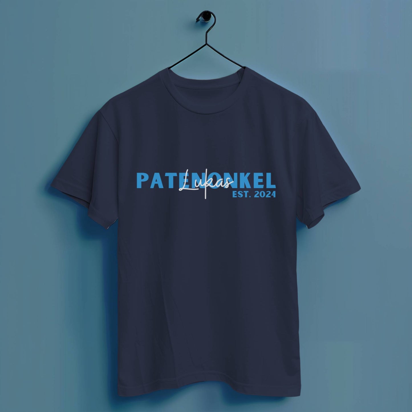 Patenonkel personalisiert - Hochwertiges T-Shirt 100% Baumwolle