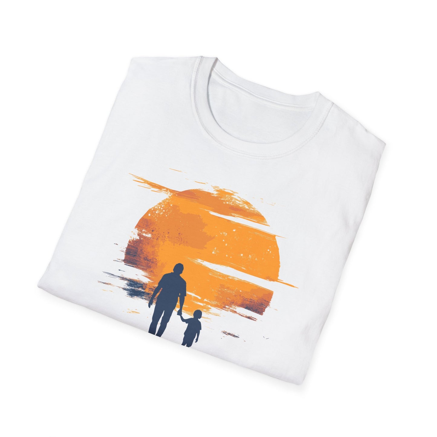 Papa Sohn Sonnenuntergang - Hochwertiges T-Shirt 100% Baumwolle
