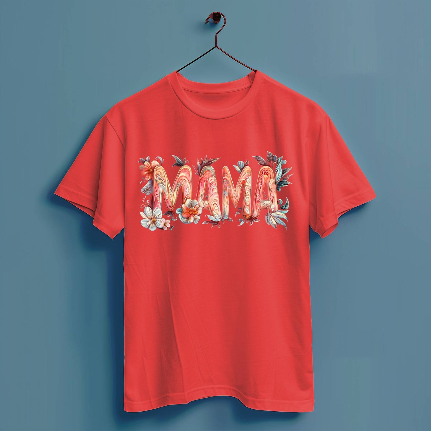 Mama Blumen - Hochwertiges T-Shirt 100% Baumwolle