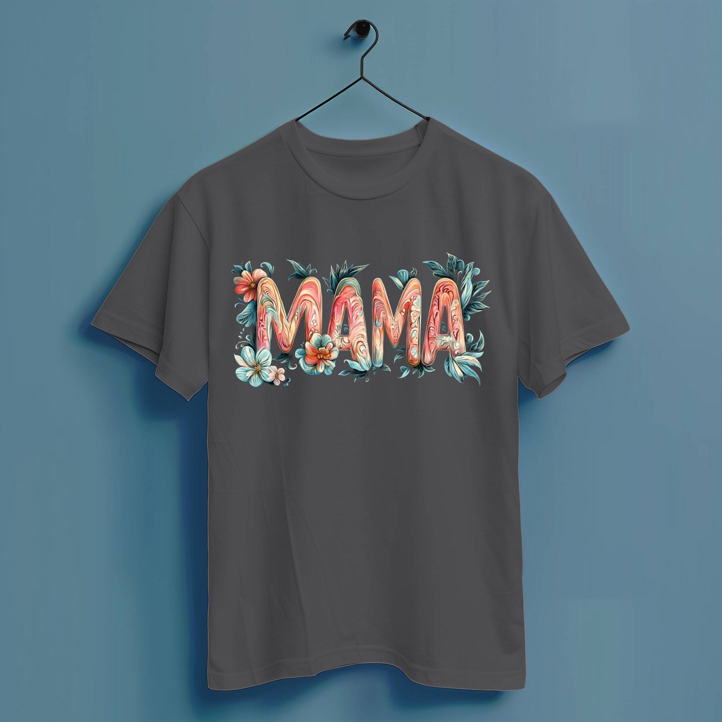 Mama Blumen - Hochwertiges T-Shirt 100% Baumwolle