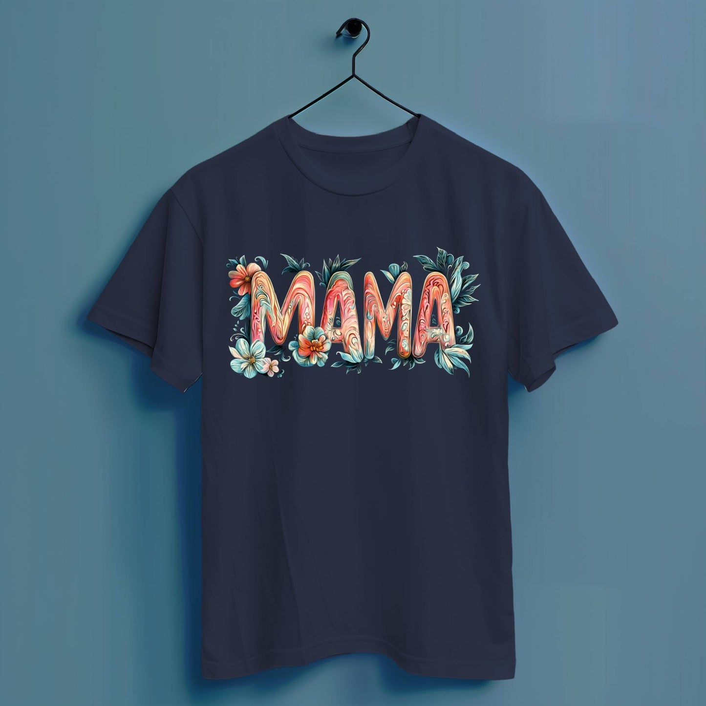 Mama Blumen - Hochwertiges T-Shirt 100% Baumwolle