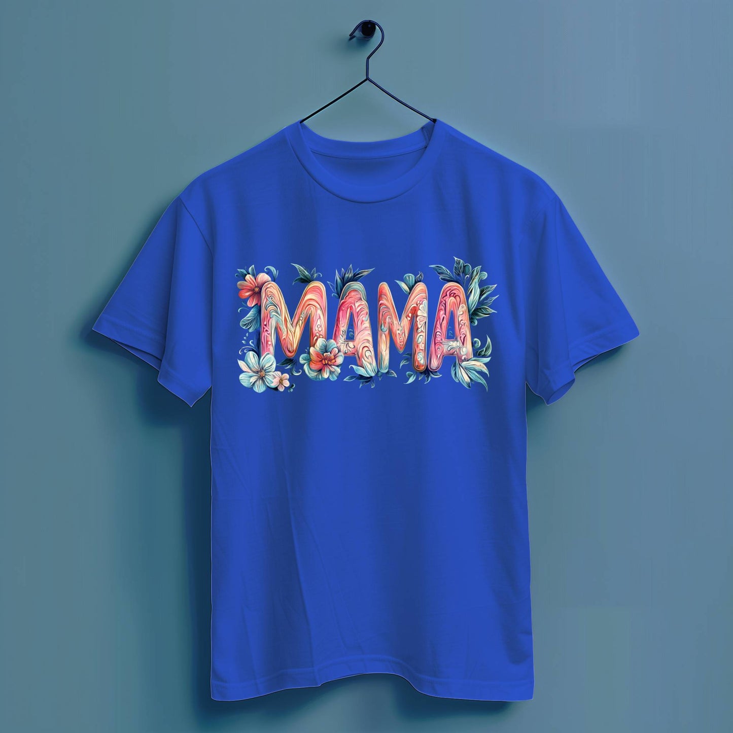 Mama Blumen - Hochwertiges T-Shirt 100% Baumwolle