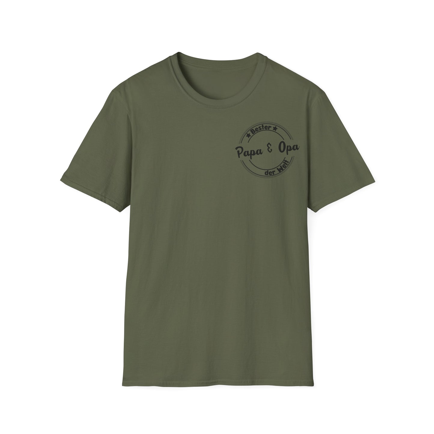 Bester Papa und Opa der Welt - Hochwertiges T-Shirt 100% Baumwolle