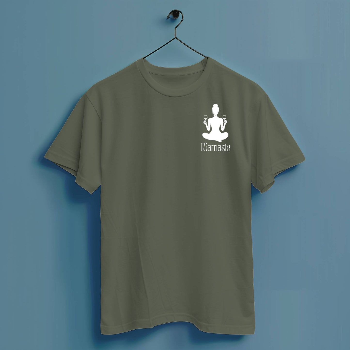 Mamaste Yoga - Hochwertiges T-Shirt 100% Baumwolle