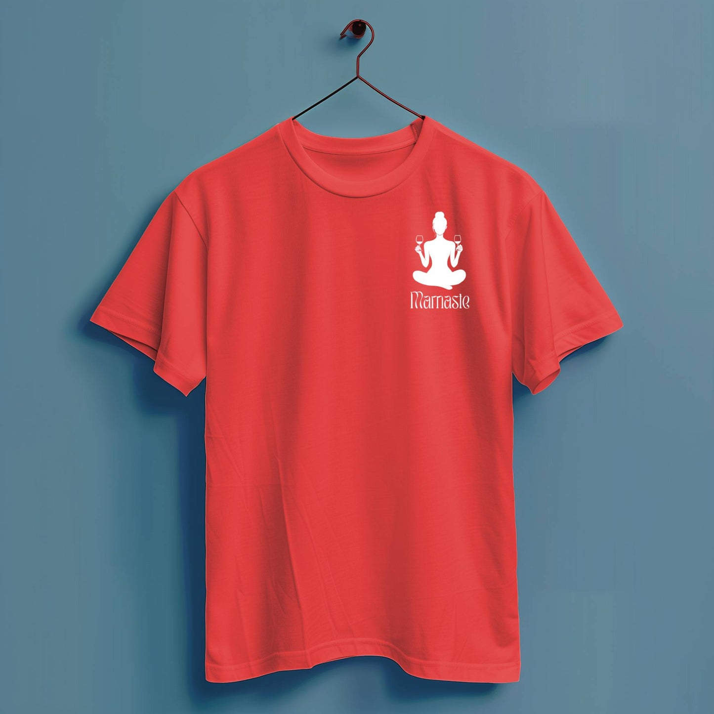 Mamaste Yoga - Hochwertiges T-Shirt 100% Baumwolle