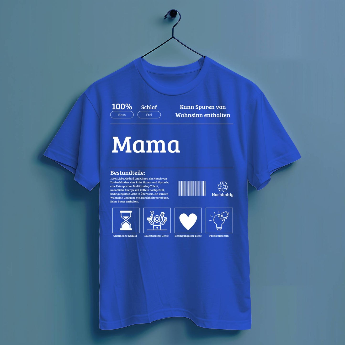 Mama Bestandteile - Hochwertiges T-Shirt 100% Baumwolle