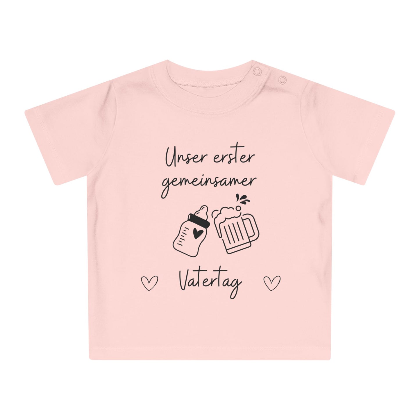 Unser erster gemeinsamer Vatertag - Baby T-Shirt 100% Bio-Baumwolle