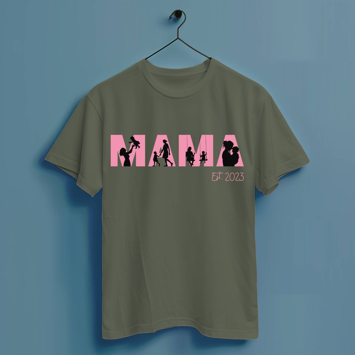 Mama Kind Silhouette - Hochwertiges T-Shirt 100% Baumwolle