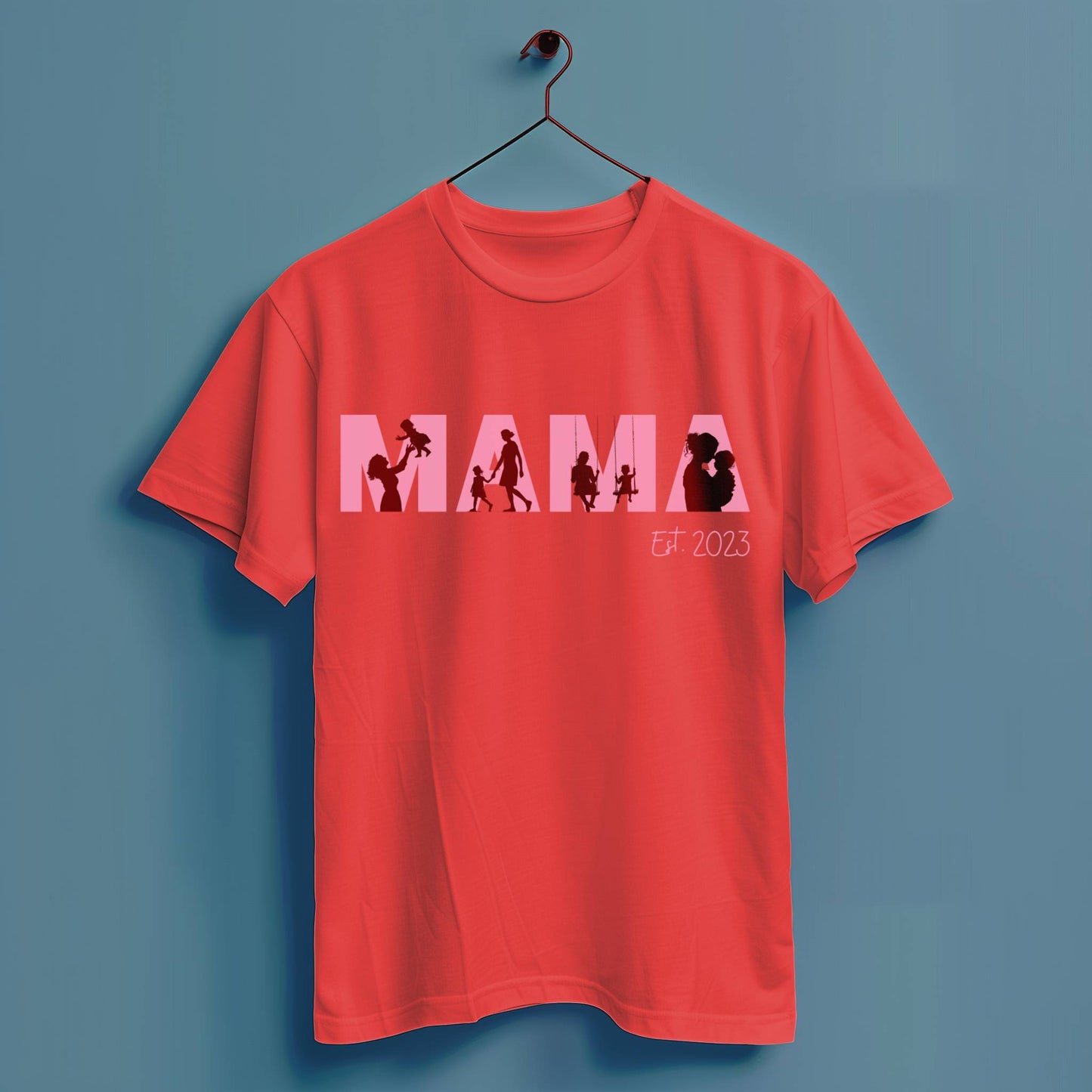 Mama Kind Silhouette - Hochwertiges T-Shirt 100% Baumwolle