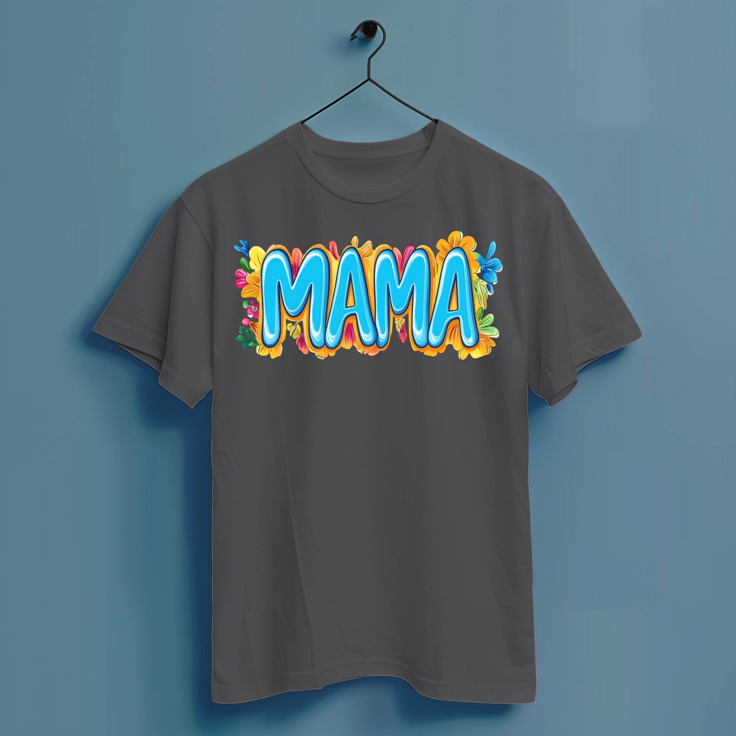 Mama Blumen - Hochwertiges T-Shirt 100% Baumwolle