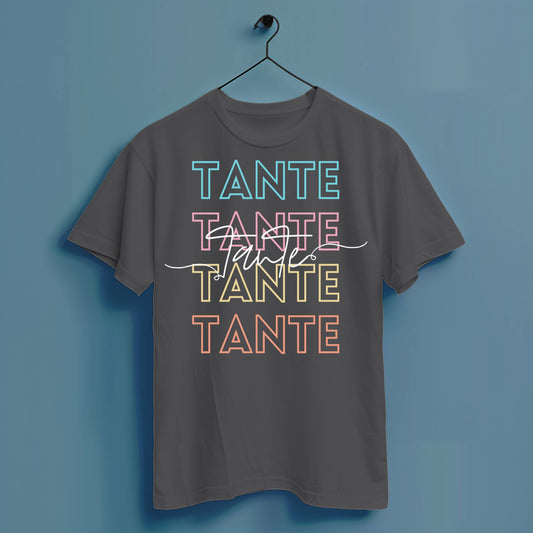 Tante bunt - Hochwertiges T-Shirt 100% Baumwolle