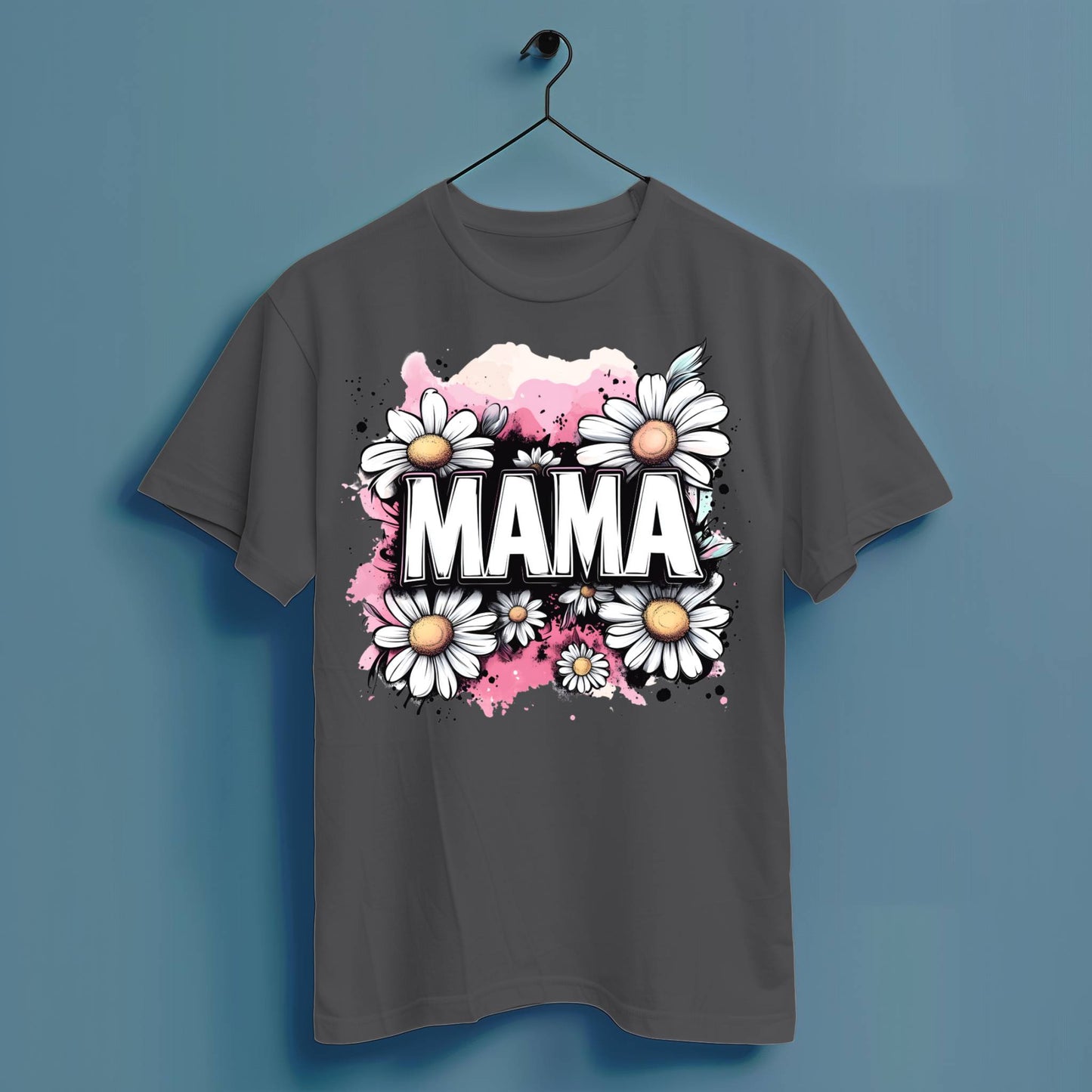 Mama Blumen - Hochwertiges T-Shirt 100% Baumwolle