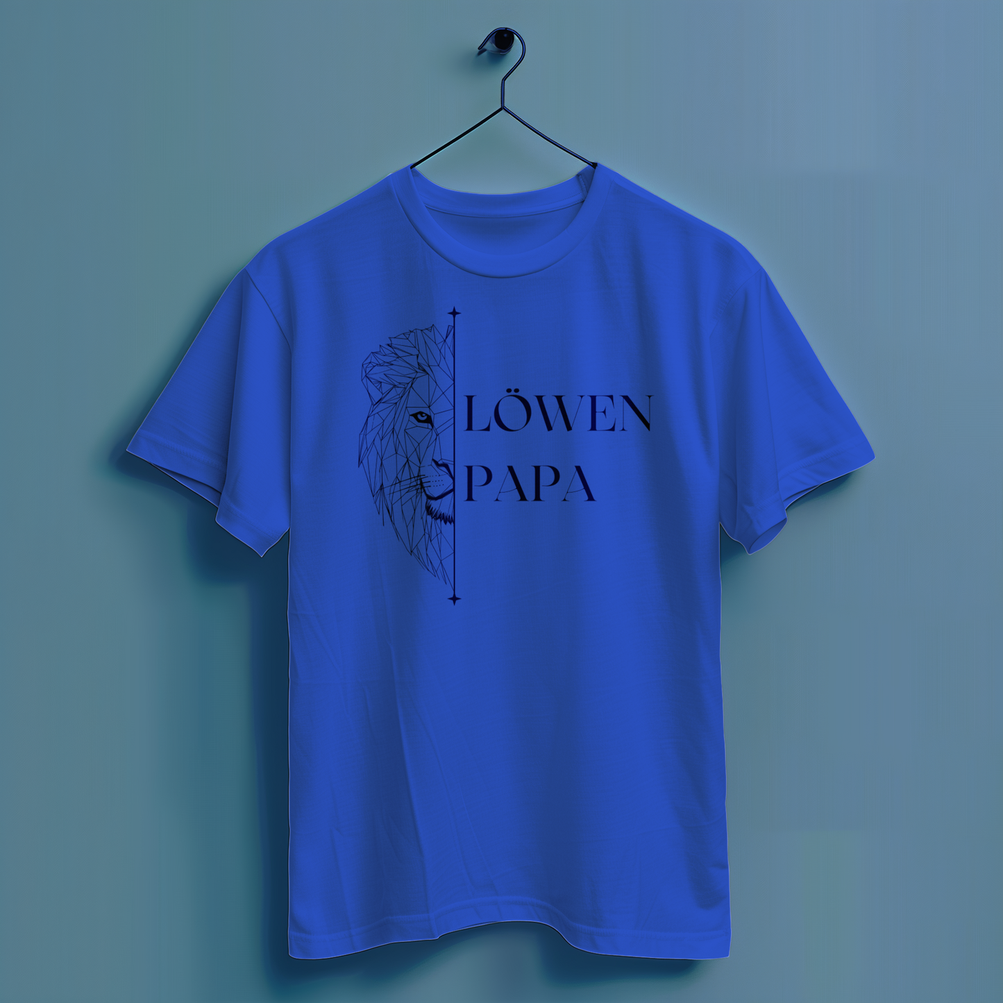 Löwen Papa - Hochwertiges T-Shirt 100% Baumwolle
