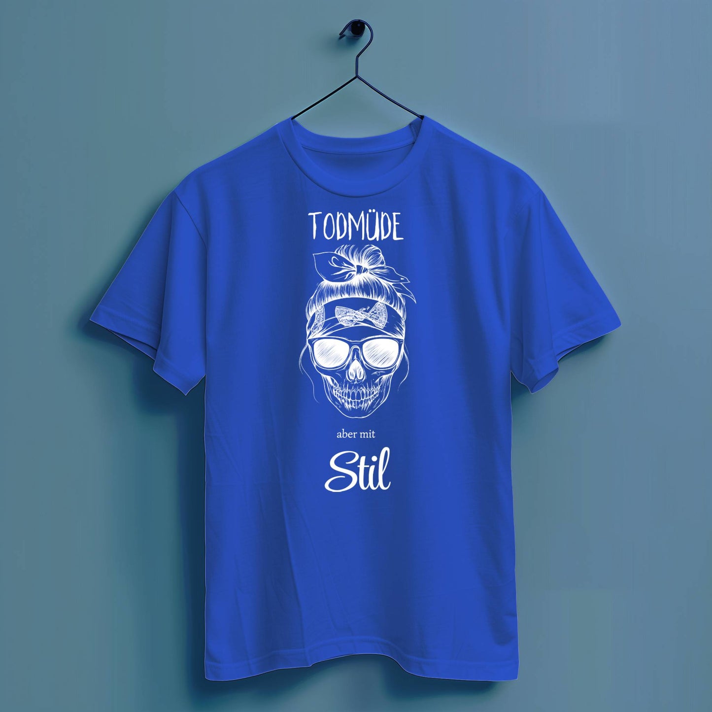 Todmüde aber mit Stil - Hochwertiges T-Shirt 100% Baumwolle