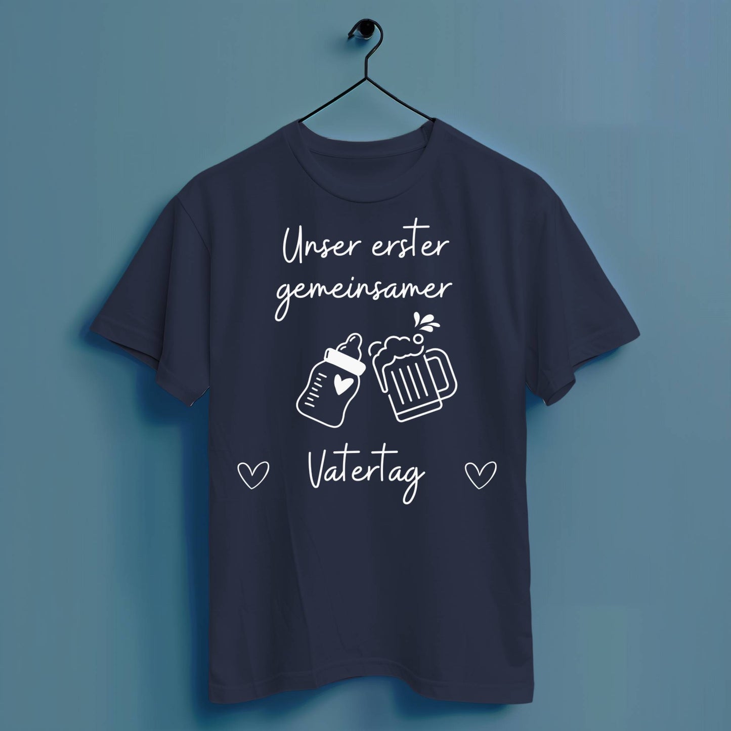 Unser erster gemeinsamer Vatertag - Hochwertiges T-Shirt 100% Baumwolle