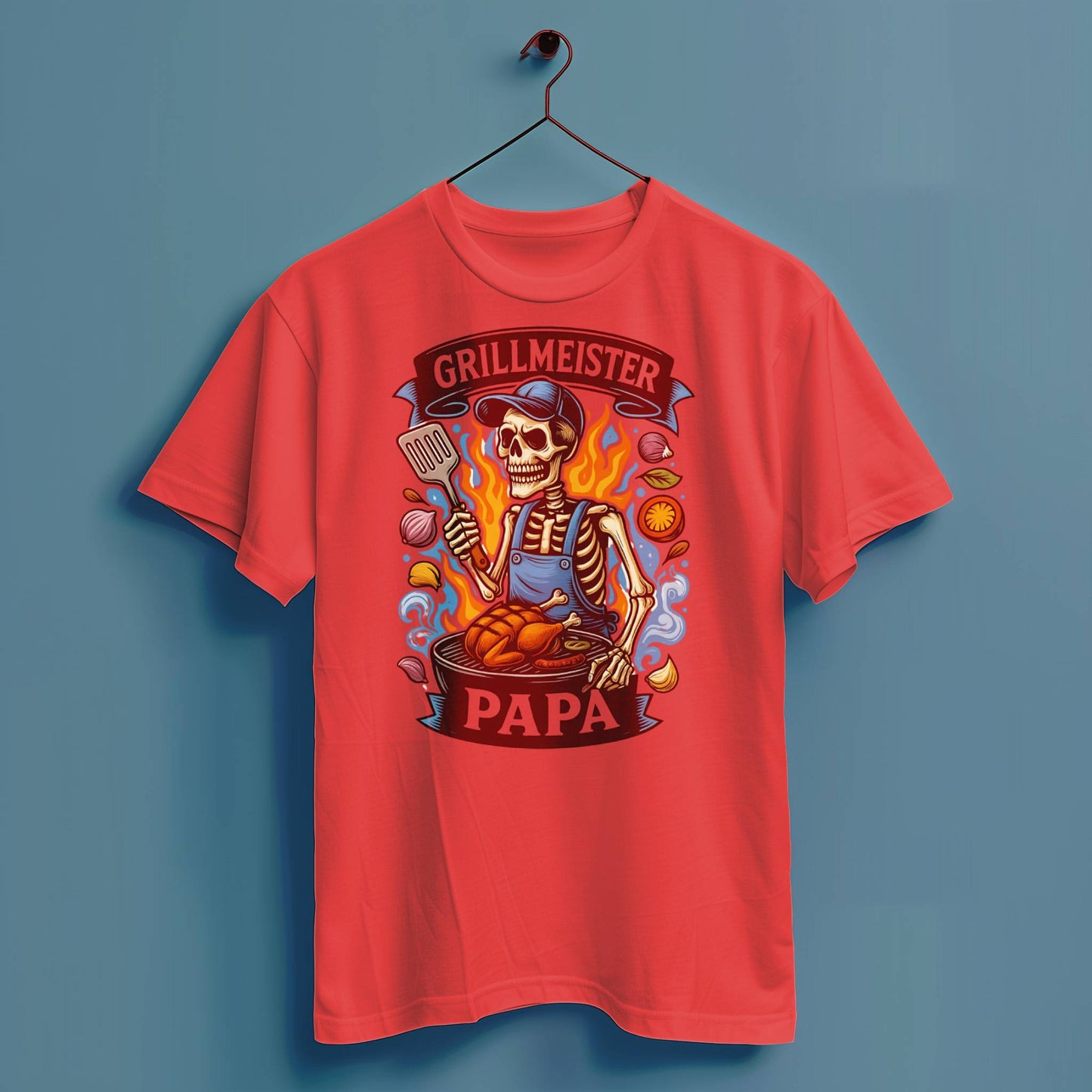 Grillmeister Papa - Hochwertiges T-Shirt
