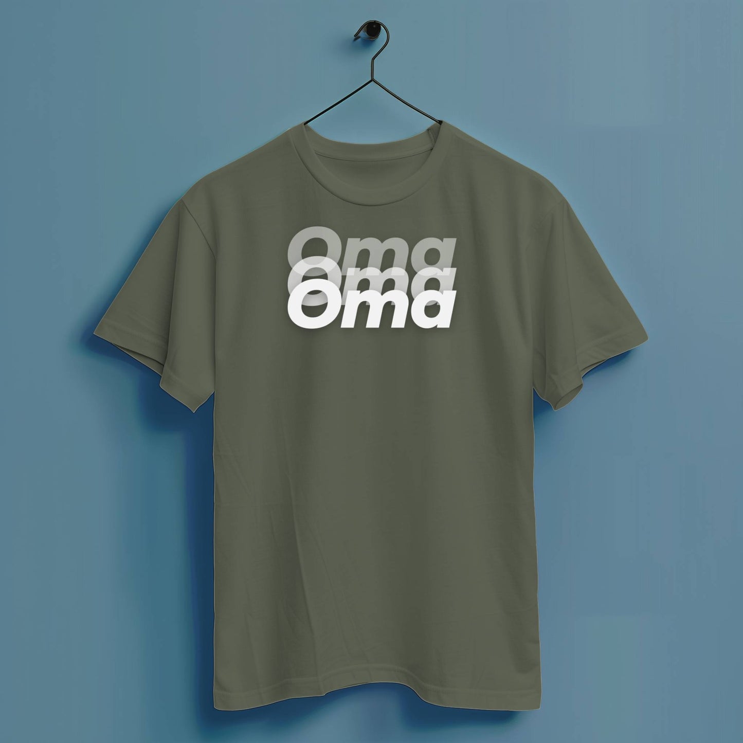 Oma Blurry - Hochwertiges T-Shirt 100% Baumwolle
