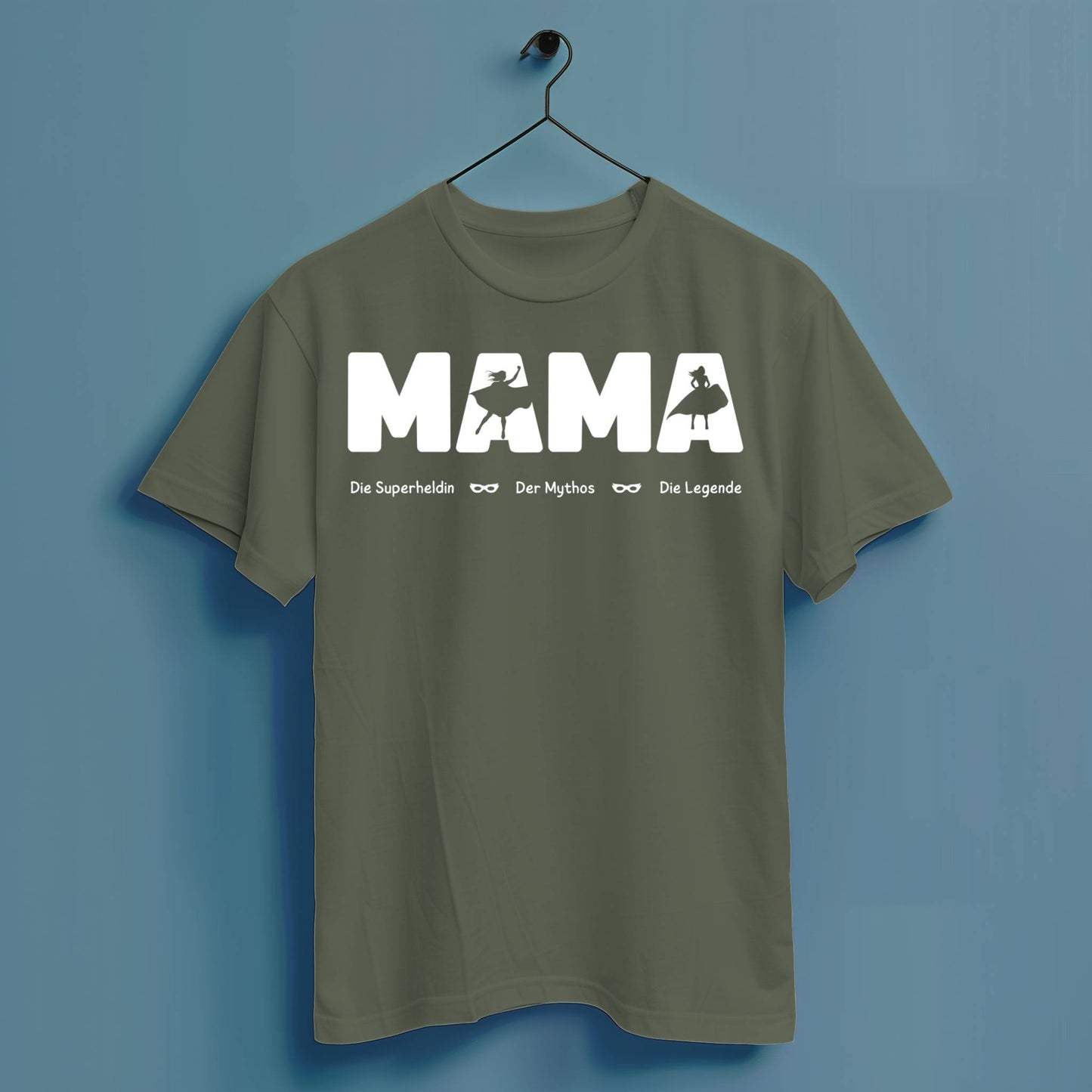 Mama die Superheldin der Mythos die Legende - Hochwertiges T-Shirt 100% Baumwolle