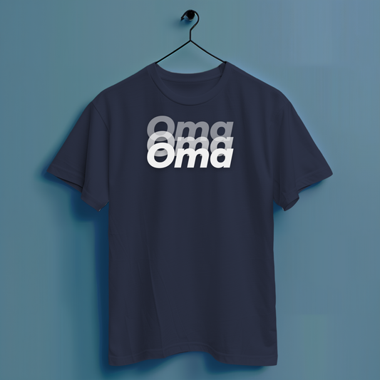 Oma Blurry - Hochwertiges T-Shirt 100% Baumwolle