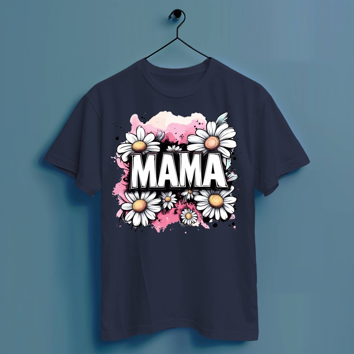 Mama Blumen - Hochwertiges T-Shirt 100% Baumwolle