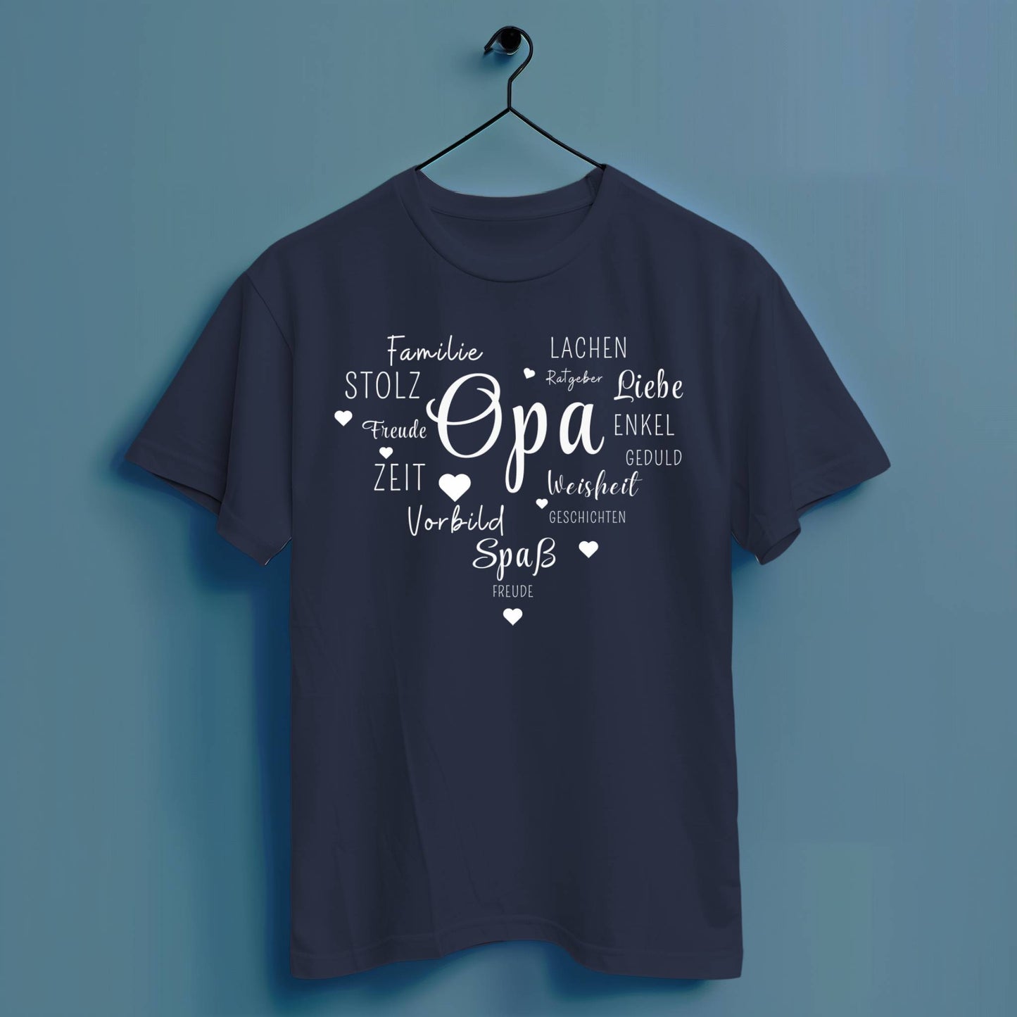 Opa Herz - Hochwertiges T-Shirt 100% Baumwolle