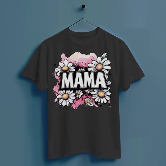 Mama Blumen - Hochwertiges T-Shirt 100% Baumwolle