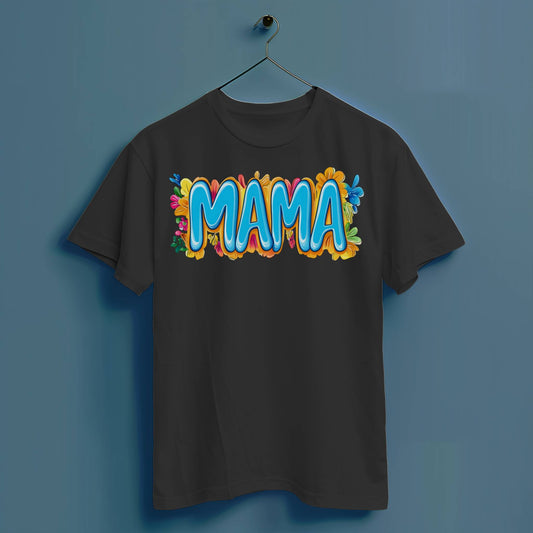 Mama Blumen - Hochwertiges T-Shirt 100% Baumwolle