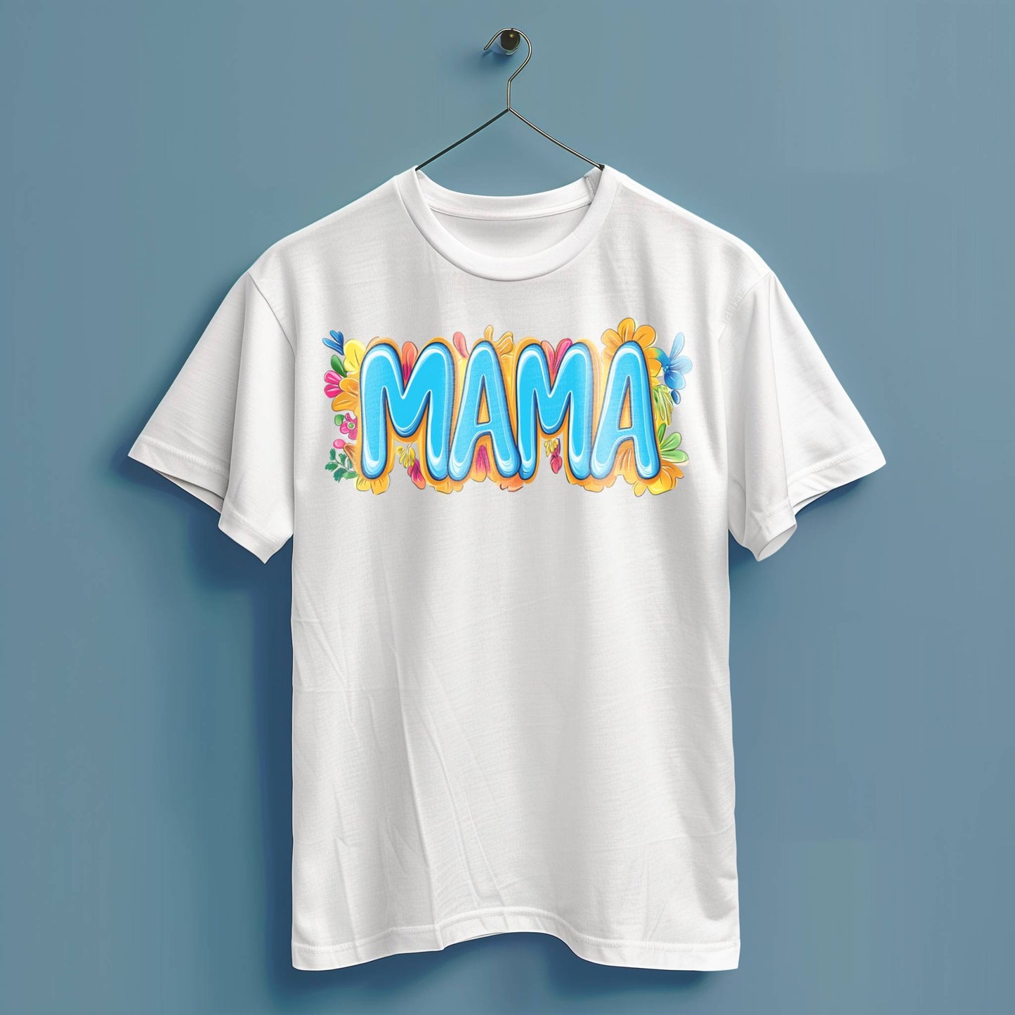 Mama Blumen - Hochwertiges T-Shirt 100% Baumwolle