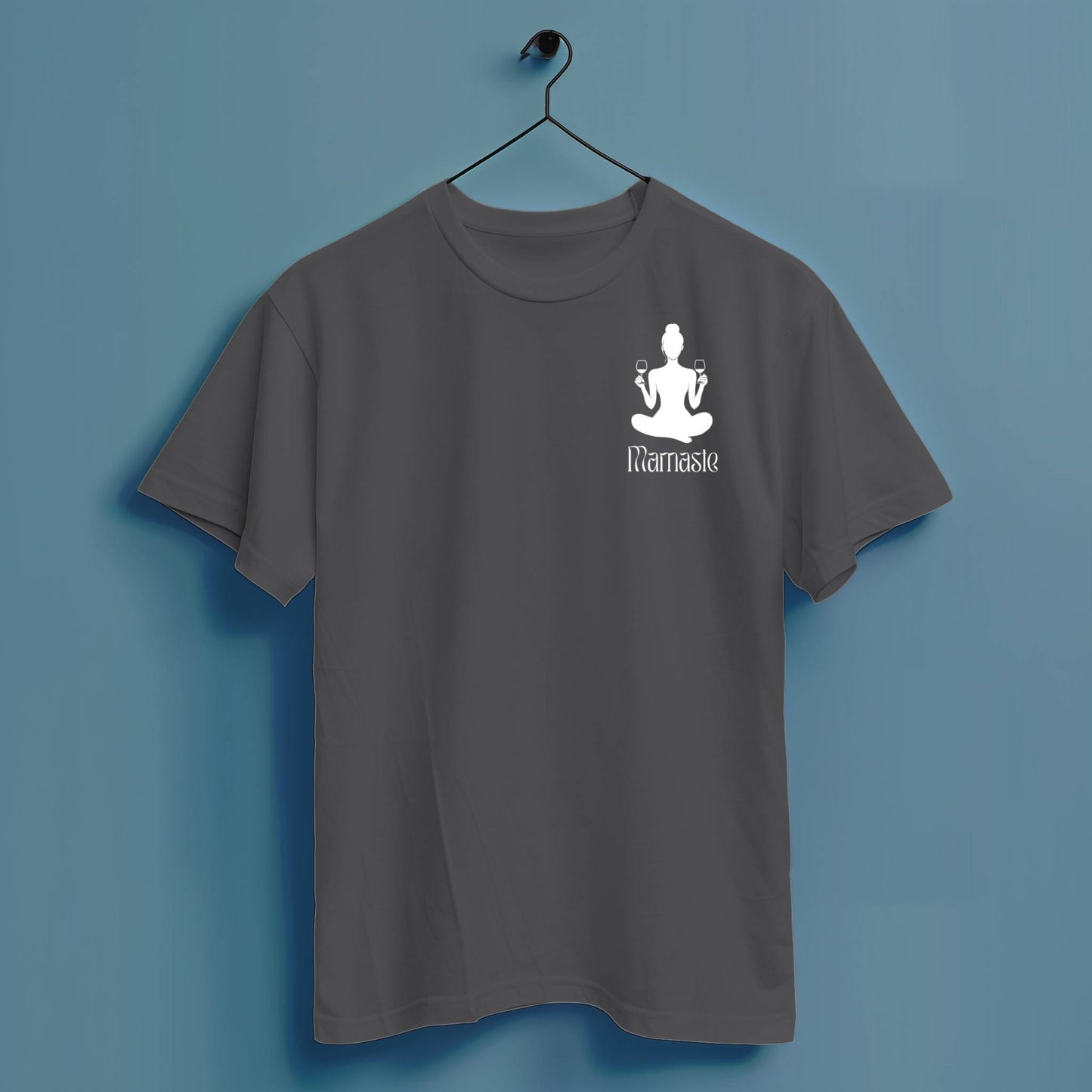 Mamaste Yoga - Hochwertiges T-Shirt 100% Baumwolle