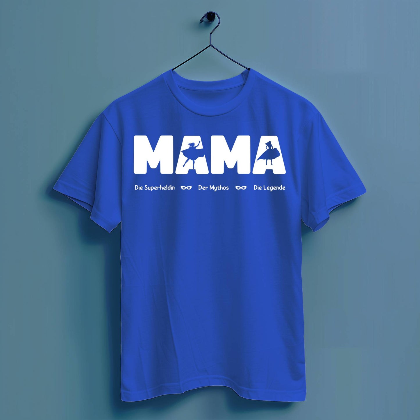 Mama die Superheldin der Mythos die Legende - Hochwertiges T-Shirt 100% Baumwolle