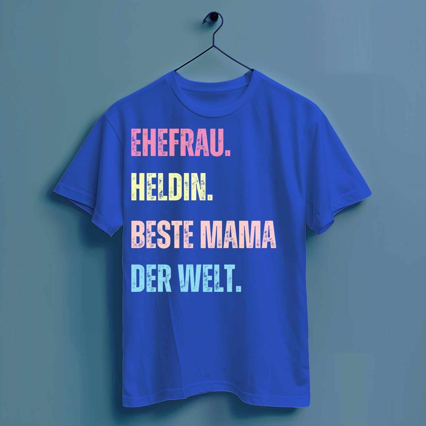 Ehefrau. Heldin. Beste Mama der Welt - Hochwertiges T-Shirt 100% Baumwolle