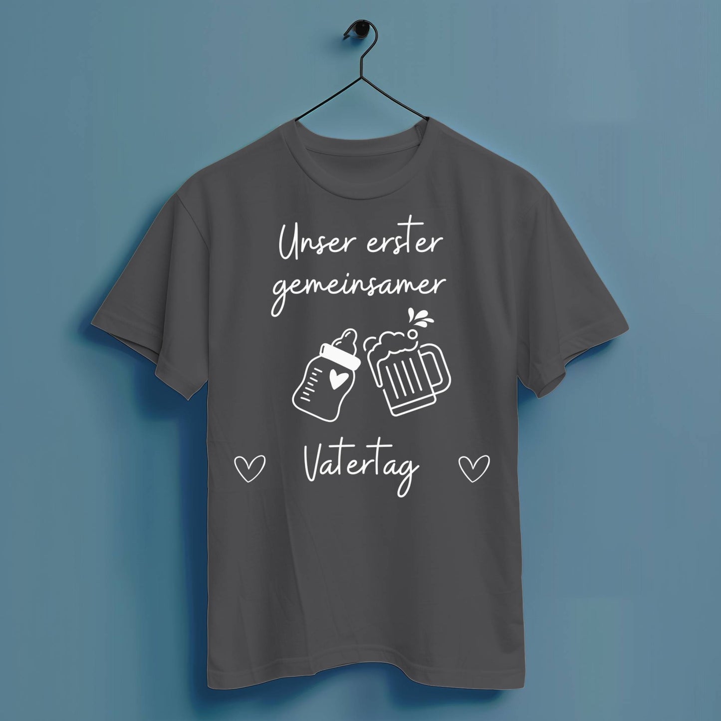 Unser erster gemeinsamer Vatertag - Hochwertiges T-Shirt 100% Baumwolle