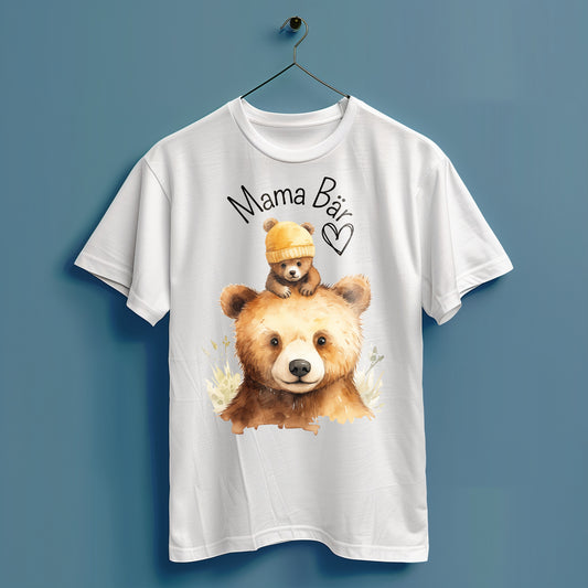 Mama Bär - Hochwertiges T-Shirt 100% Baumwolle