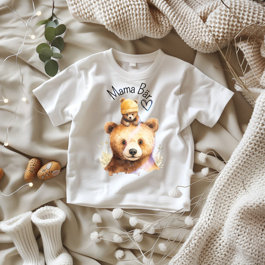 Mama Bär - Baby T-Shirt 100% Bio-Baumwolle