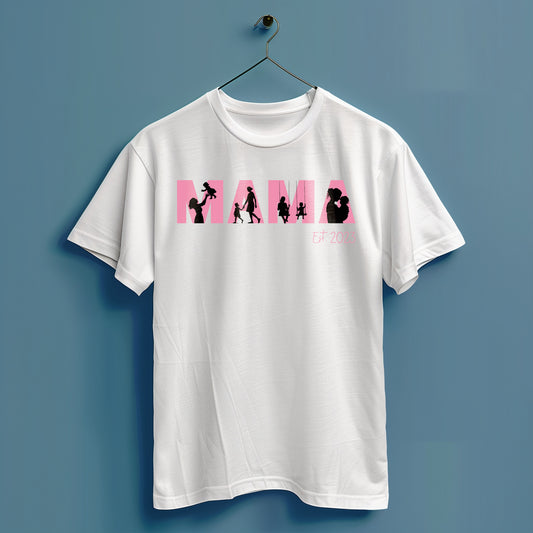 Mama Kind Silhouette - Hochwertiges T-Shirt 100% Baumwolle