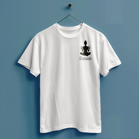 Mamaste Yoga - Hochwertiges T-Shirt 100% Baumwolle