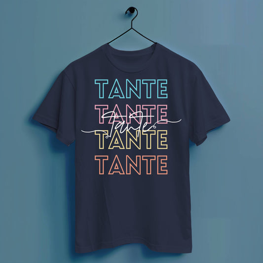 Tante bunt - Hochwertiges T-Shirt 100% Baumwolle