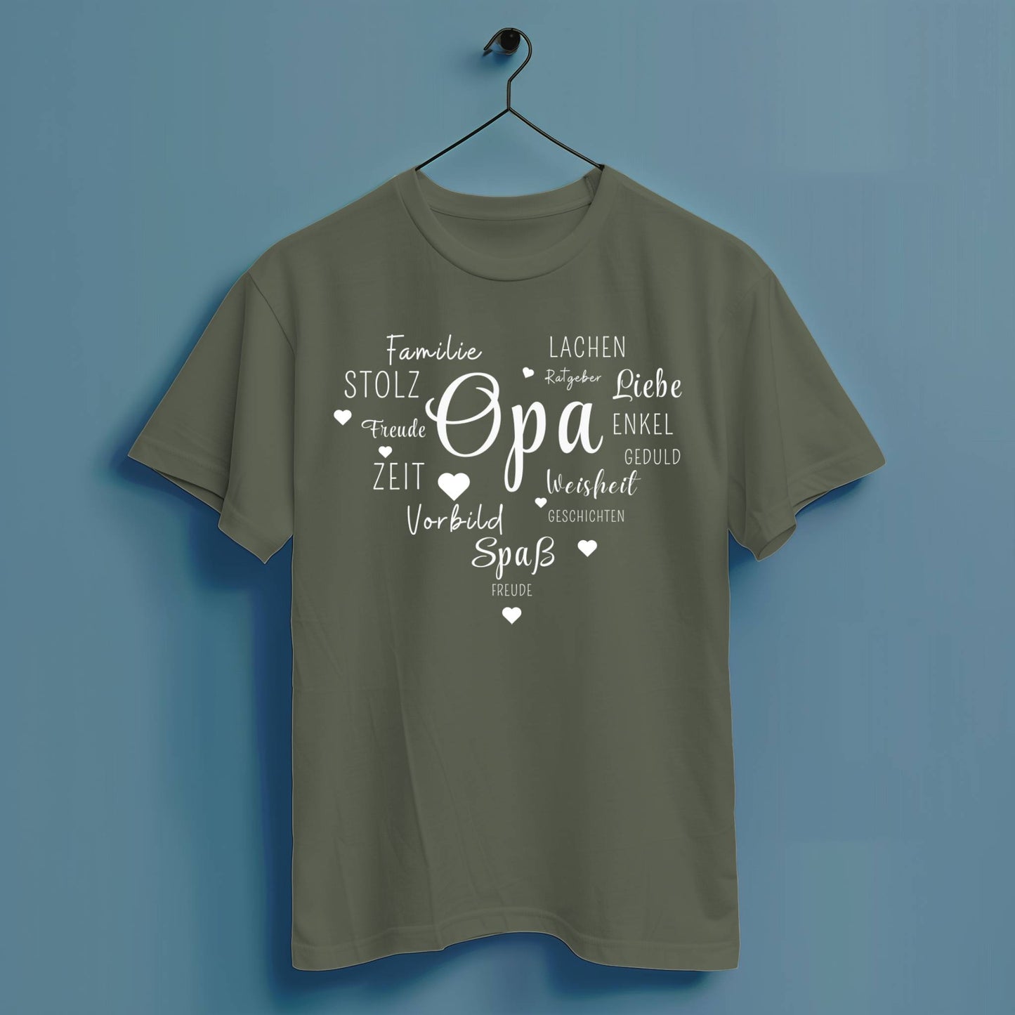 Opa Herz - Hochwertiges T-Shirt 100% Baumwolle
