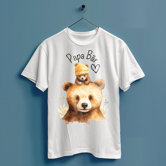 Papa Bär - Hochwertiges T-Shirt 100% Baumwolle