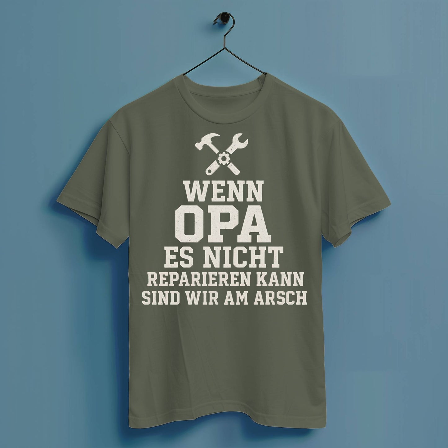 Wenn Opa es nicht reparieren kann... - Hochwertiges T-Shirt