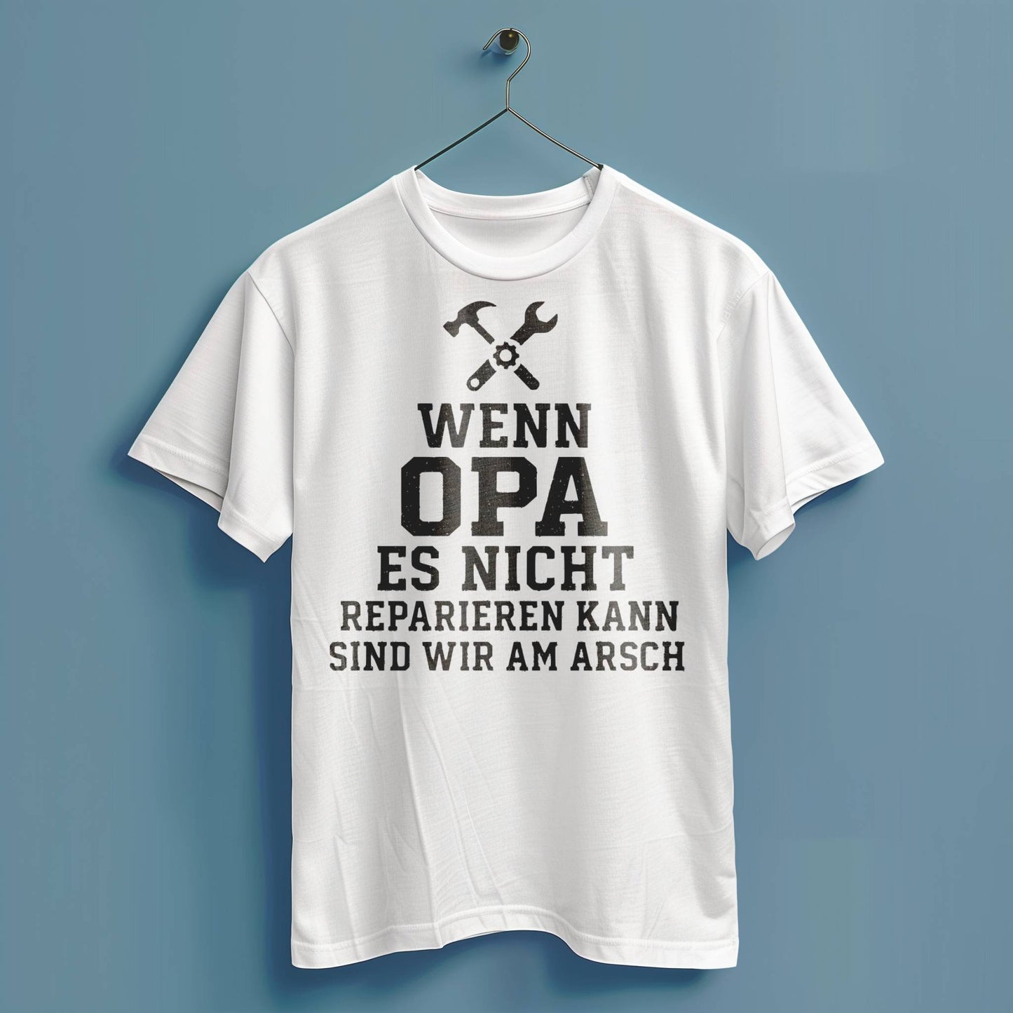 Wenn Opa es nicht reparieren kann... - Hochwertiges T-Shirt
