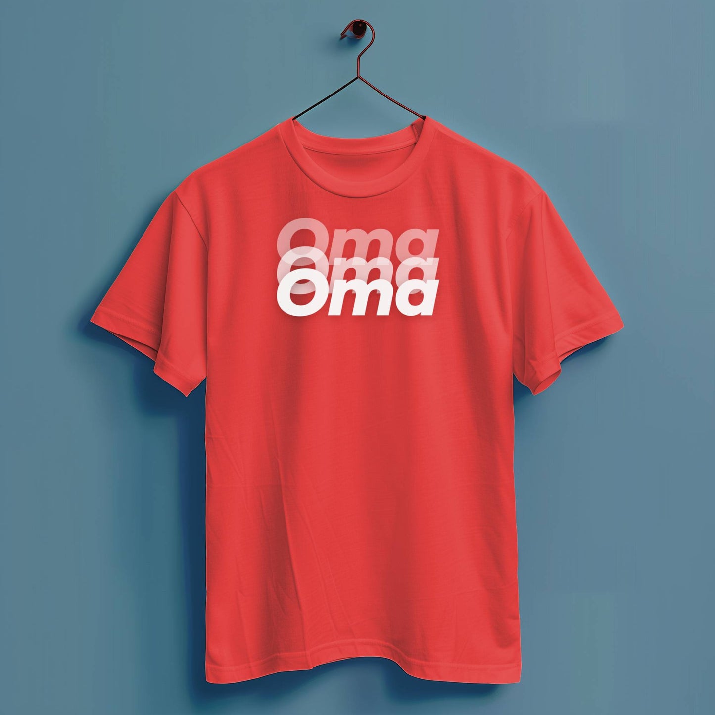 Oma Blurry - Hochwertiges T-Shirt 100% Baumwolle