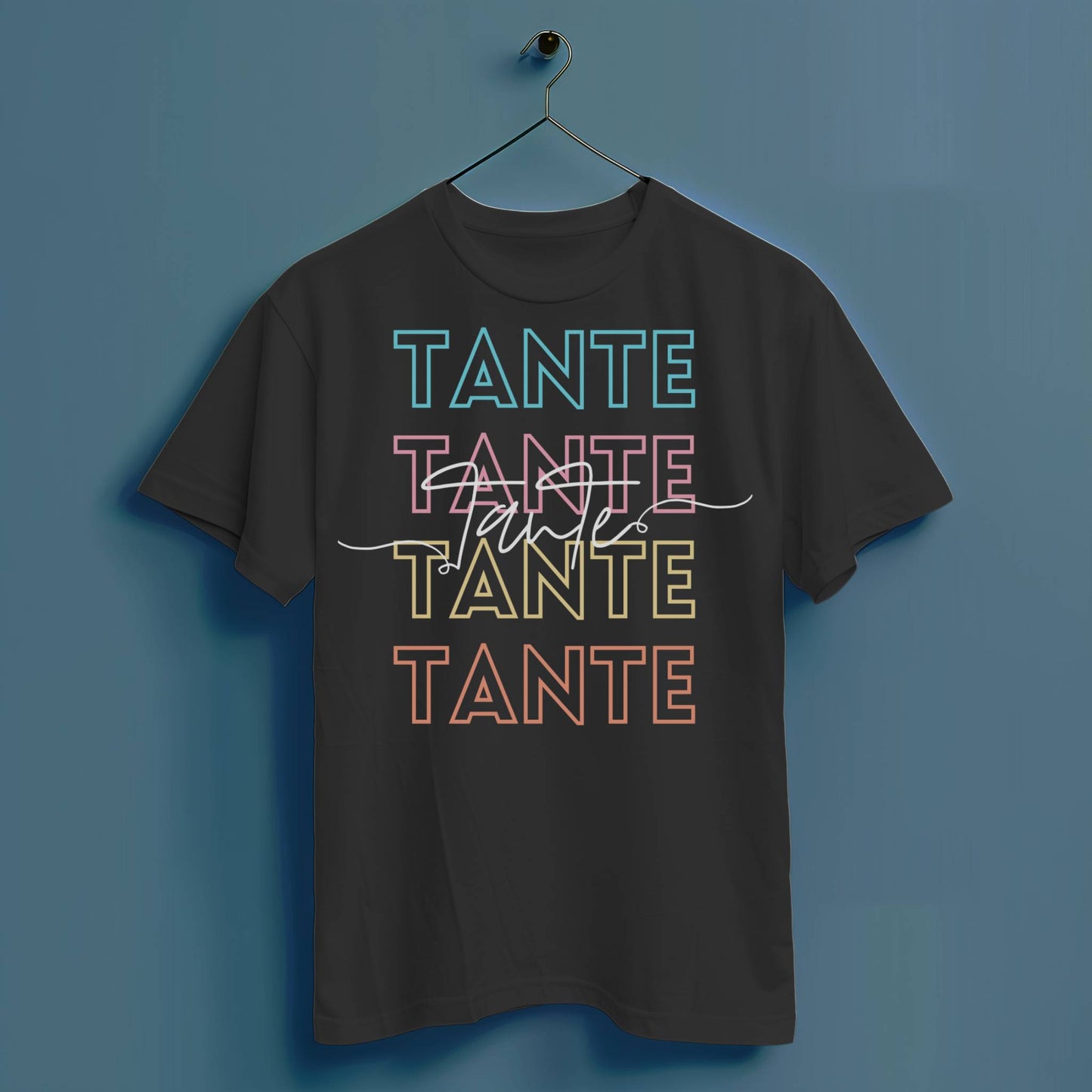 Tante bunt - Hochwertiges T-Shirt 100% Baumwolle