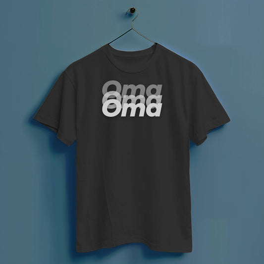 Oma Blurry - Hochwertiges T-Shirt 100% Baumwolle